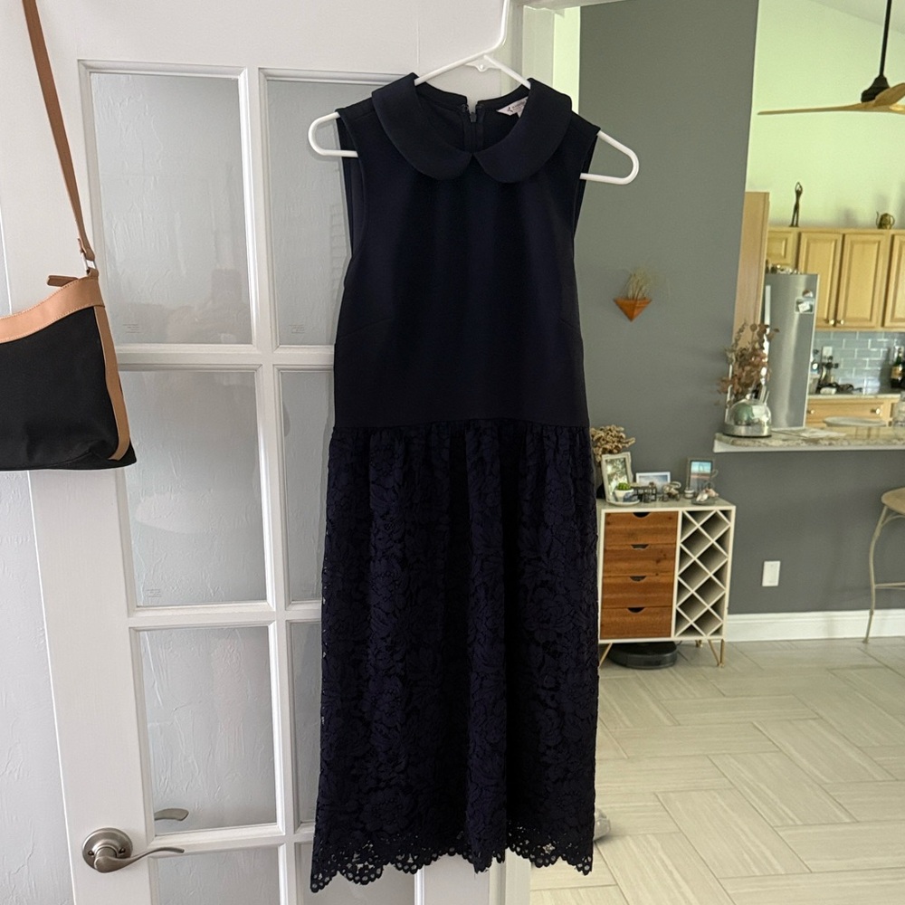 Navy Blue Sleeveless Kids Dress